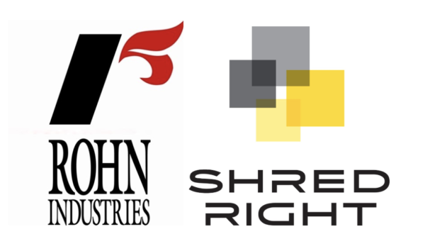Rohn Industries and Shred Right logos